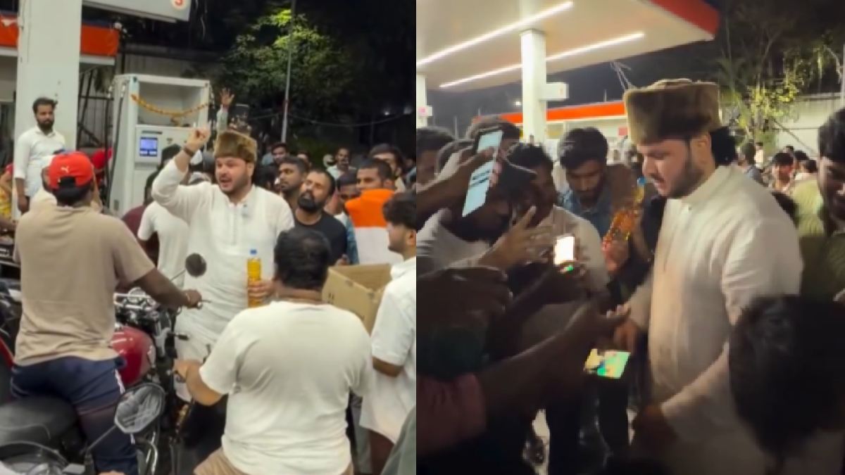 Hyderabad Petrol Offer Sparks Controversy Over Bharat Mata Ki Jai Chant