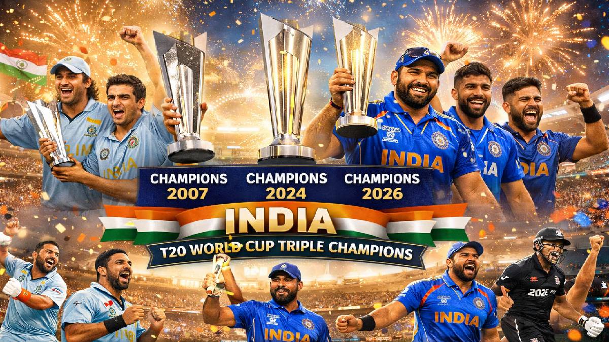 India’s Historic Journey as the Only Three-Time ICC Men’s T20 World Cup Champions