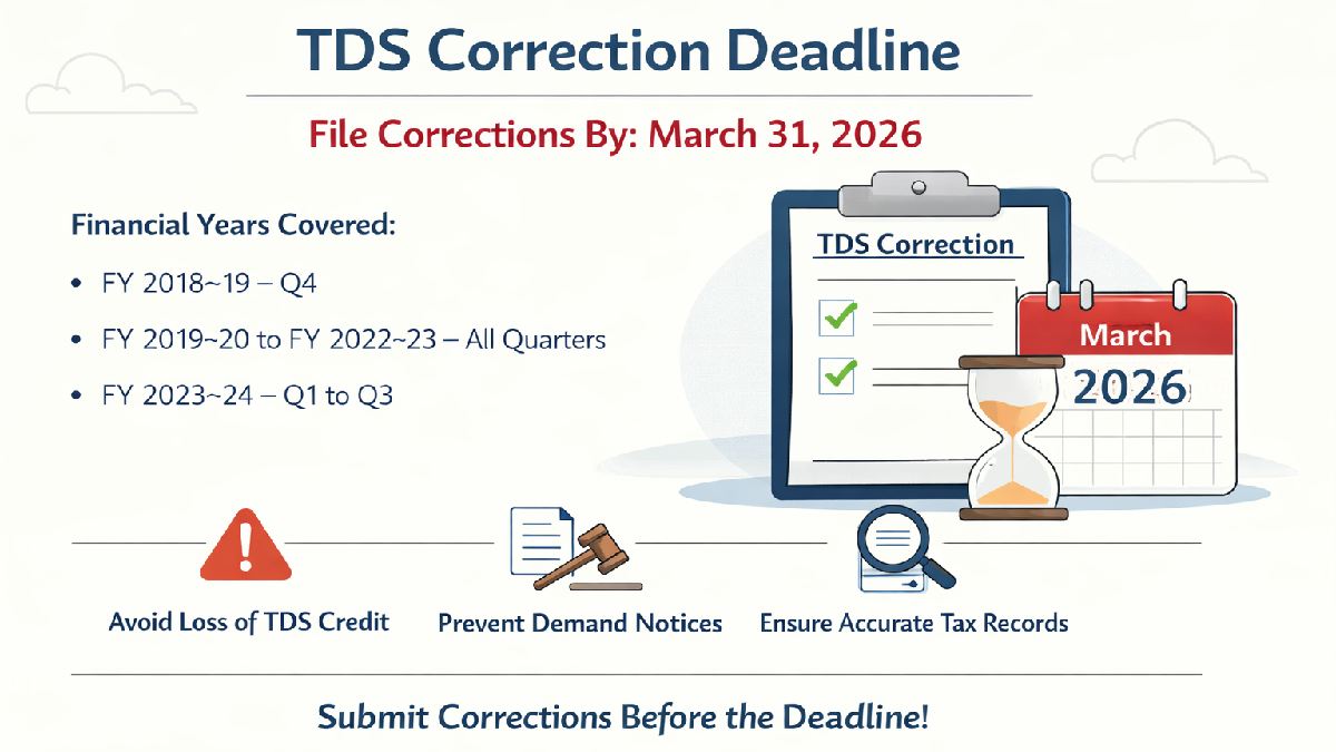 TDS Correction Statement Due – March 31, 2026