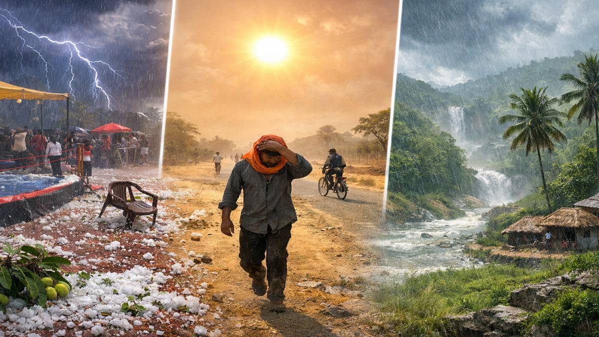 ಧಾರವಾಡ ಆಲಿಕಲ್ಲು ಮಳೆ, ಉತ್ತರ ಕರ್ನಾಟಕ ಬಿಸಿಲು!!