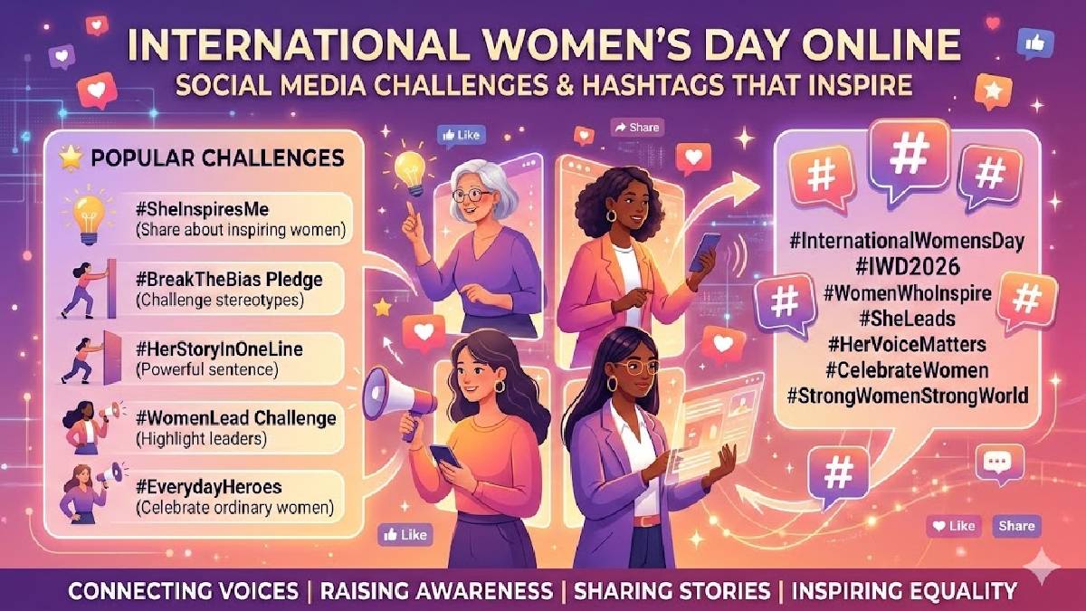 Online Women’s Day: Hashtags That Capture the Attention Behind Challenges
