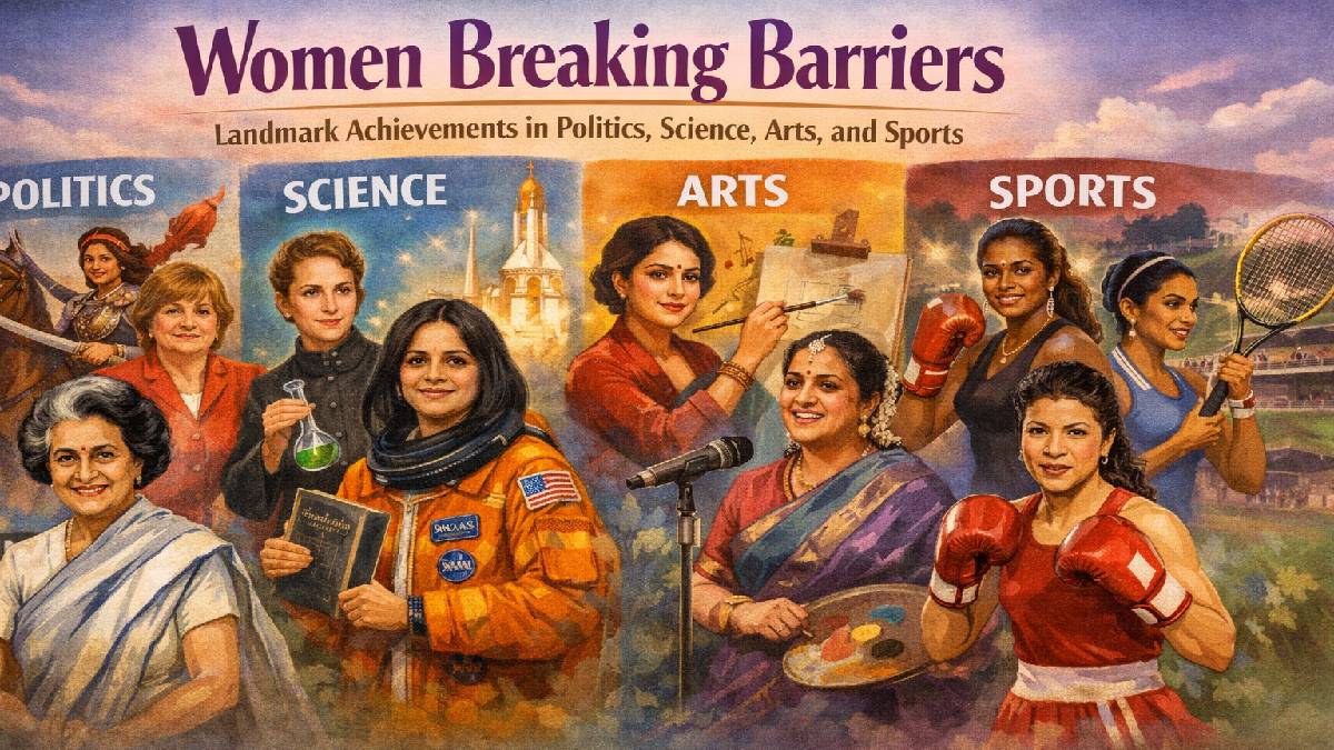Women Who Break Barriers: Achievements in Politics, Science, Arts and Sports