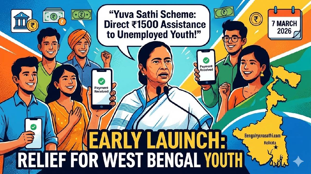 Yuva Sathi Scheme Launched Early, ₹1500 Relief for Bengal’s Youth