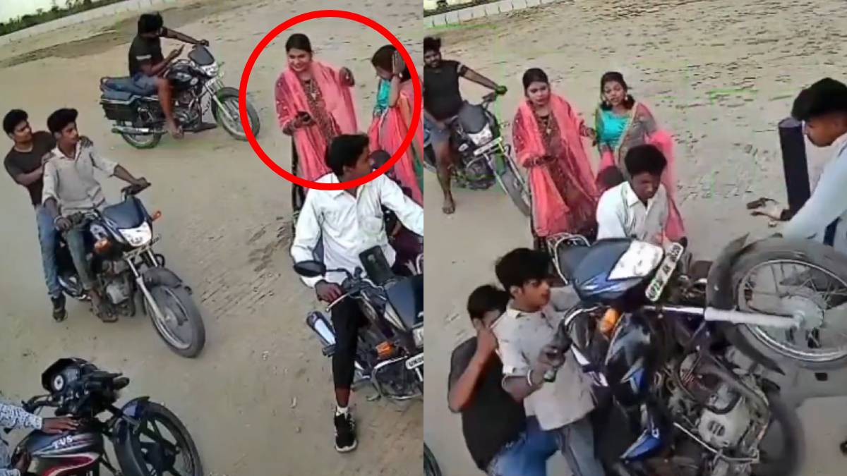 ಹುಡುಗಿಯರ ಮುಂದೆ ಸ್ಟಂಟ್ ಮಾಡೋಕೆ ಹೋಗಿ ಪೆಟ್ರೋಲ್ ಬಂಕ್‌ನಲ್ಲಿ ಫಜೀತಿ - ಬೈಕ್ ಸವಾರನಿಂದ ಬಿತ್ತು ಖಡಕ್ ಏಟು!!