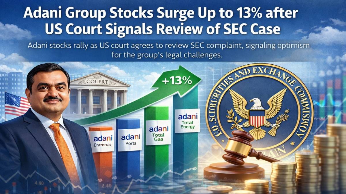 Adani Group Stocks Rally 13% as US Court Reviews SEC Case Against Gautam Adani