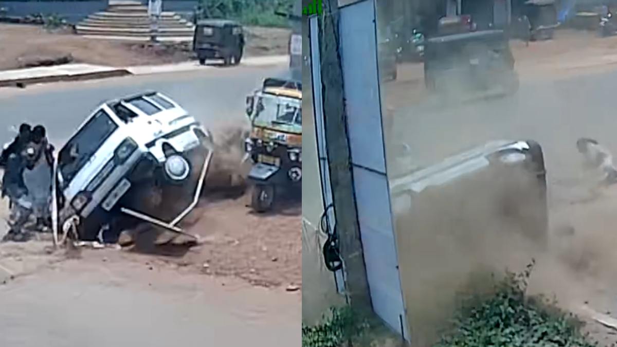 Belthangady Road Accident: Speeding Omni Car Hits Pedestrians, One Critically Injured