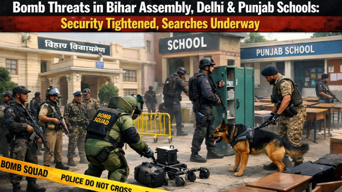 Bomb Threats in Bihar Assembly, Delhi & Punjab Schools: Security Tightened, Searches Underway