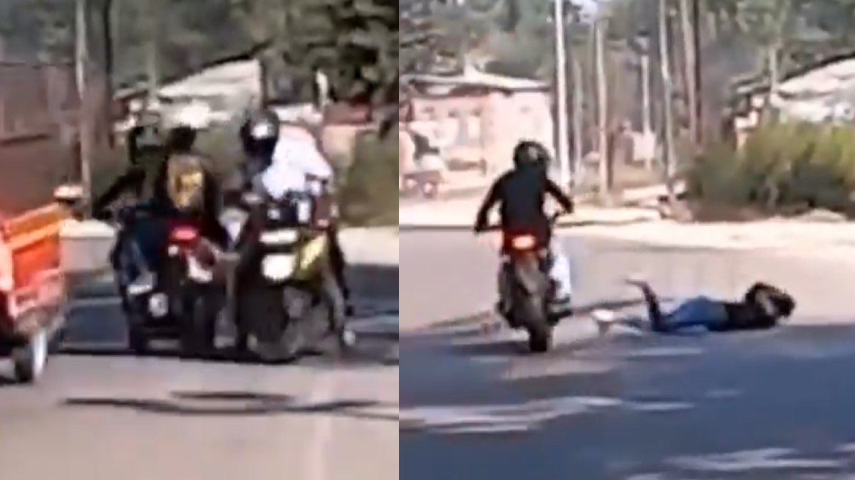 Biker Drift Mishap in India: Girl Falls Off Bike
