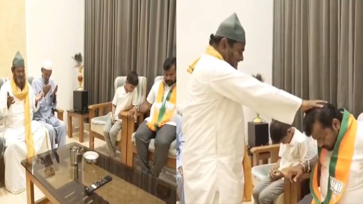 BJP Candidate Srinivas Dasakariyappa Seeks Peer Baba’s Blessings During Davangere Campaign