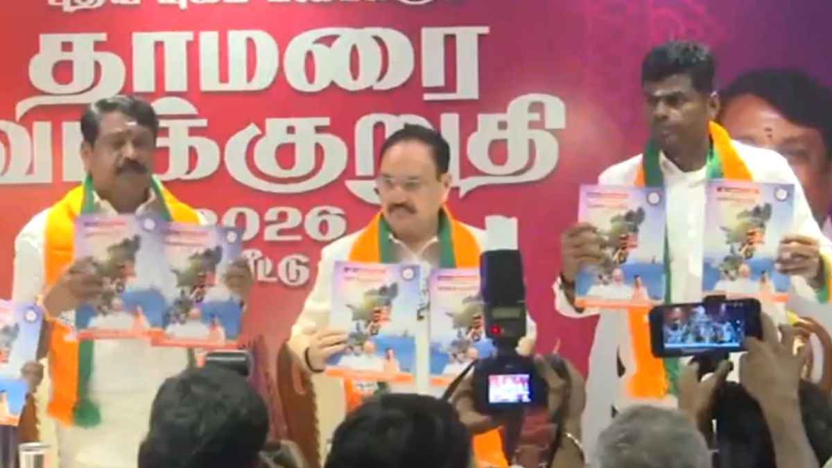 Tamil Nadu Elections 2026: BJP Promises ₹2,000 Aid, Free LPG Cylinders in Manifesto