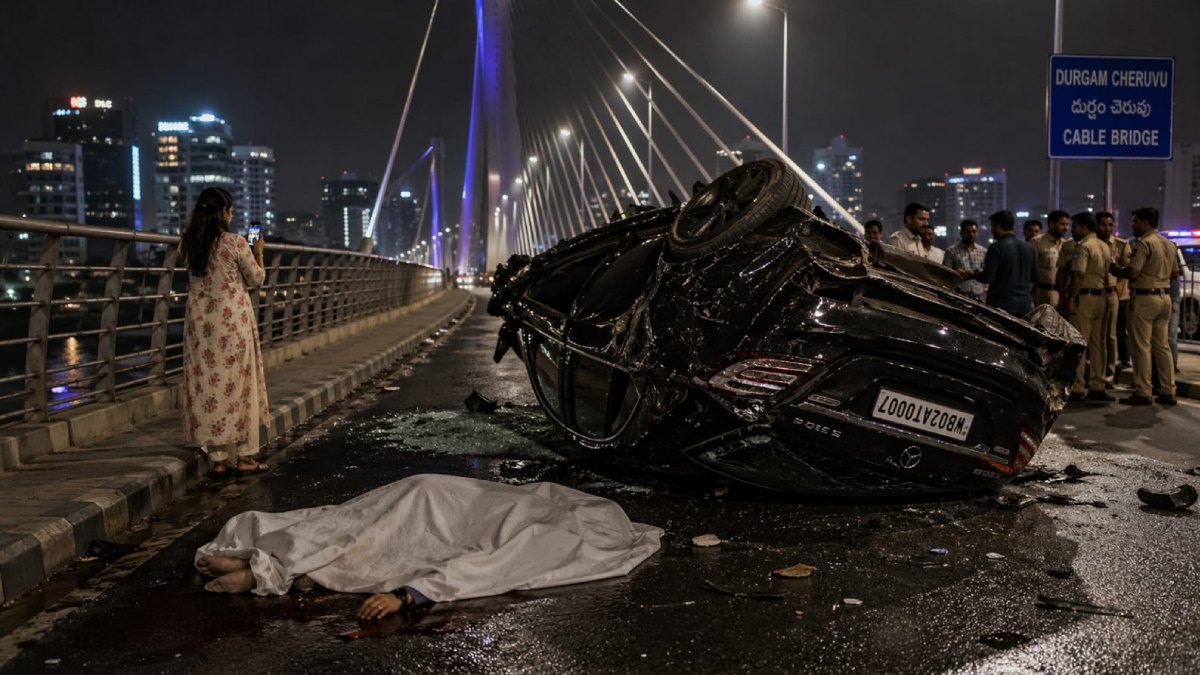 Hyderabad Hit and Run: Businessman Dies After Speeding Mercedes Crash