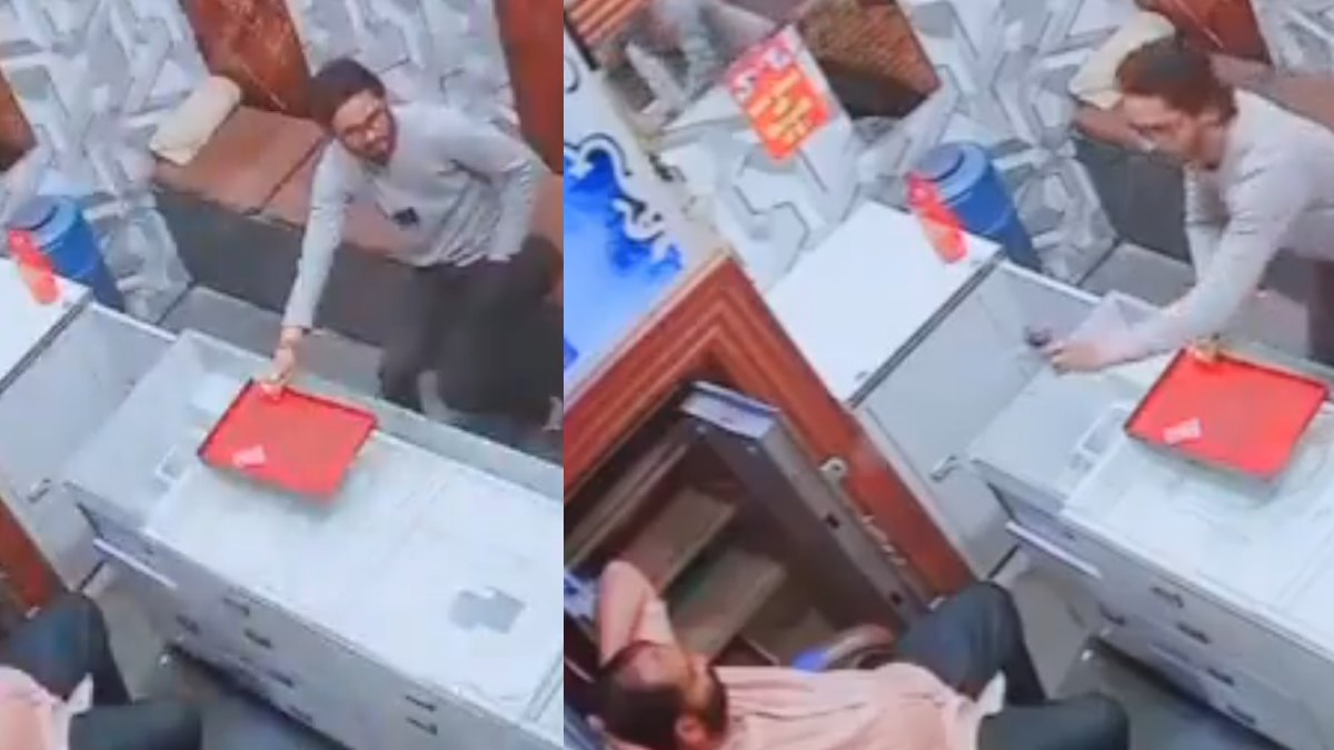 Greater Noida Jewellery Shop Robbery: CCTV Shows Chili Spray Attack and Gold Loot
