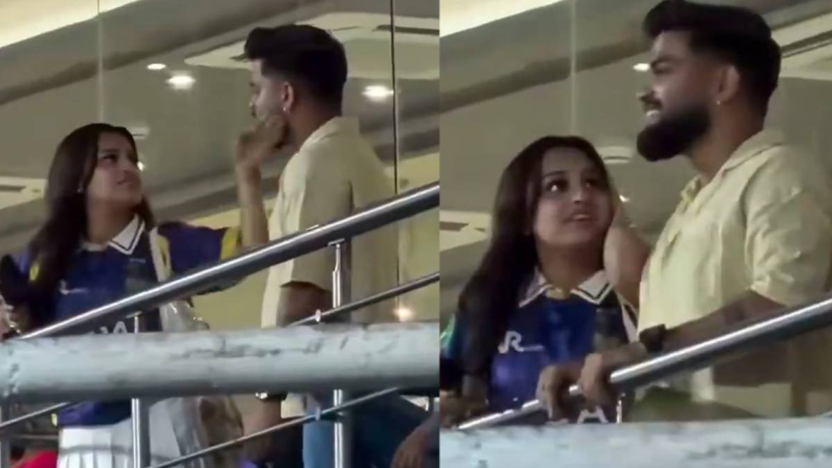 ಮೈದಾನದಲ್ಲಿ ಮ್ಯಾಚ್ ಕಿಕ್ಕೋ? ದಂಪತಿಗಳ ಜಗಳದ ಕಿಕ್ಕೋ? ಈಡನ್ ಗಾರ್ಡನ್‌ನಲ್ಲಿ ಕ್ಯಾಮೆರಾ ಕಣ್ಣಿಗೆ ಬಿದ್ದ 'ಲವ್-ಫೈಟ್'!!