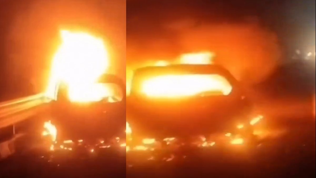 Rajasthan Tragedy: Five Burnt Alive After Car Catches Fire on Delhi-Mumbai Expressway