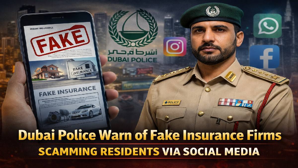 Dubai Police Warn of Fake Insurance Firms Scamming Residents via Social Media