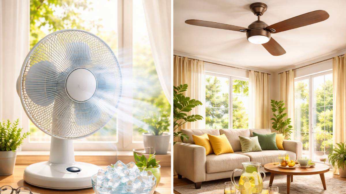 ಕರೆಂಟ್ ಬಿಲ್ ಟೆನ್ಷನ್ ಬೇಡವೇ? ಟೇಬಲ್ ಫ್ಯಾನ್ vs ಸೀಲಿಂಗ್ ಫ್ಯಾನ್: ಕಡಿಮೆ ಬಿಲ್ ಬರಲು ಈ ಬೇಸಿಗೆಗೆ ಯಾವುದು ಬೆಸ್ಟ್?