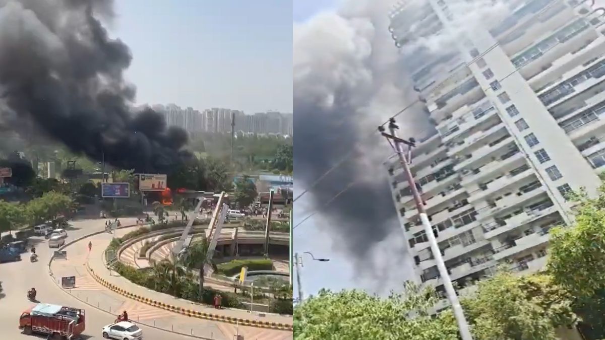Ghaziabad Fire: Blaze Erupts at Ajnara Society Market in Crossings Republik