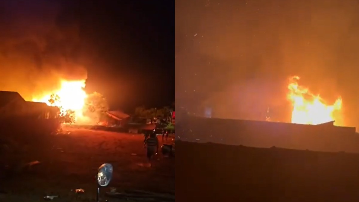 Fire Breaks Out at Beachside Cottages in Goa’s Mandrem; Emergency Teams Rush to Contain Blaze