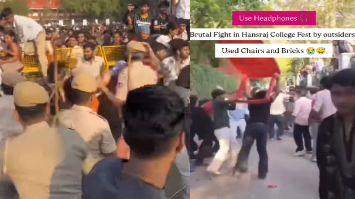 Hansraj College Fest Violence: Clashes, Stone Pelting & Fake Stabbing Claims in Delhi