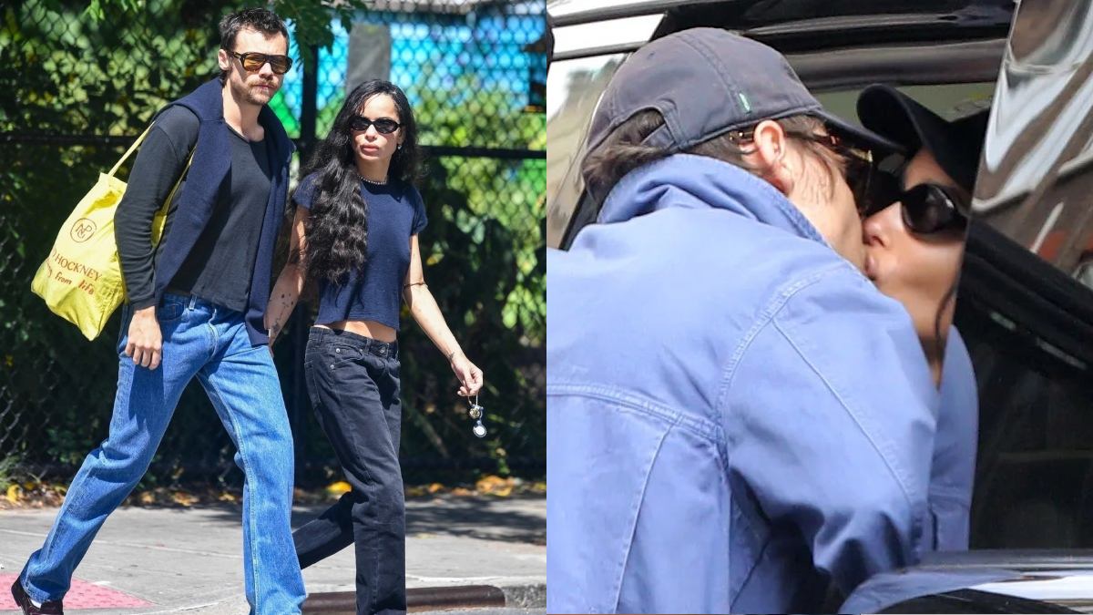 Harry Styles and Zoë Kravitz ENGAGED? Diamond Ring and Public Kiss Spark Major Buzz | Photo Credit: https://x.com/zamohappy