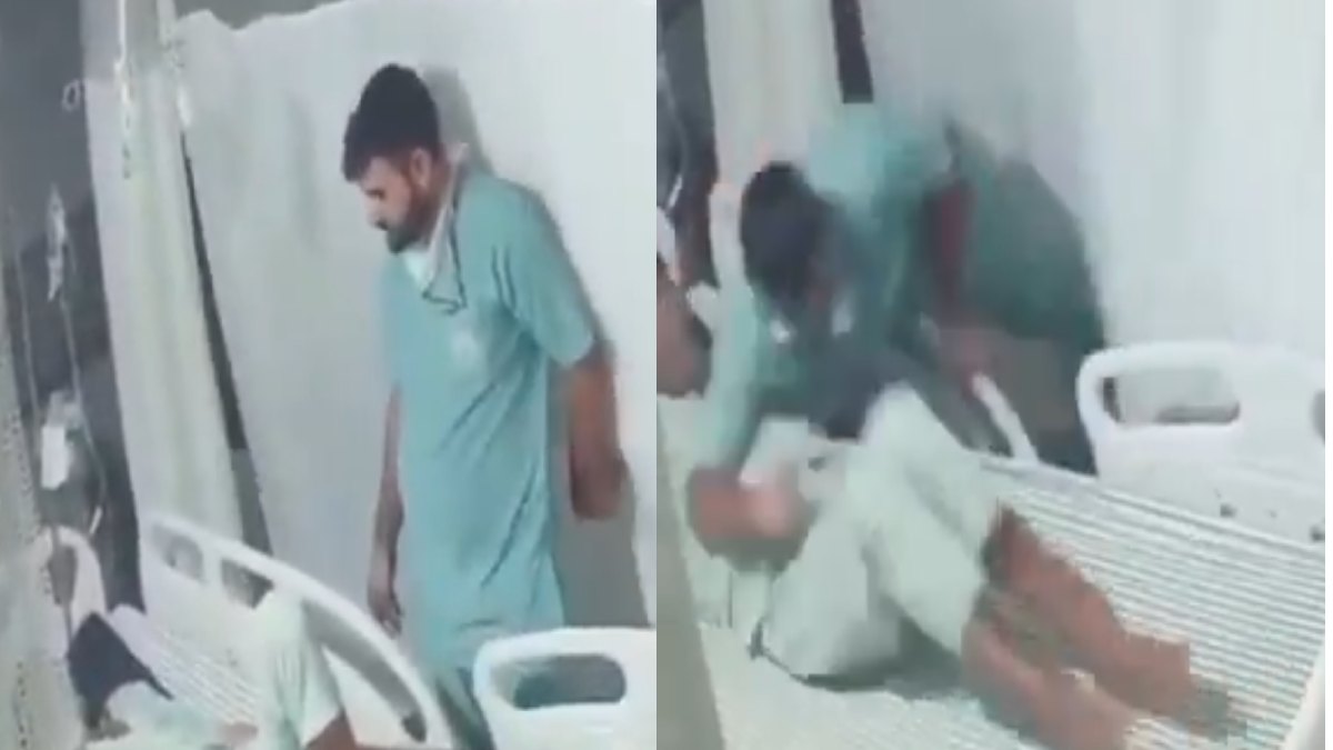 Haryana Hospital Incident Sparks Outrage After CCTV Captures Doctor Allegedly Assaulting Elderly Patient