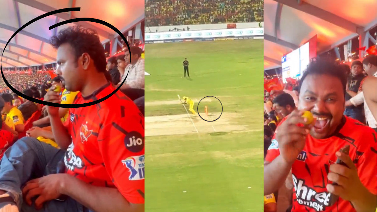 ಸ್ಟೇಡಿಯಂನಲ್ಲಿ ನಿಂಬೆ ಹಣ್ಣಿನ ಮಂತ್ರ - ಹೈದರಾಬಾದ್ ಅಭಿಮಾನಿ ಸನ್ನೆ ಮಾಡಿದ ಬೆನ್ನಲ್ಲೇ ಬಿದ್ದಿತು CSK ವಿಕೆಟ್!!