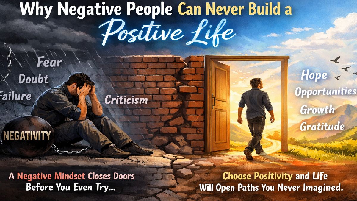 Why Negative People Can Never Build a Positive Life