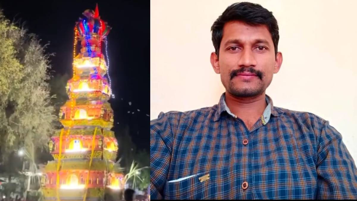 ದೇವಸ್ಥಾನದ ರಥದ ಕೆಳಗೆ ಸಿಲುಕಿದ ವಿನೋದ್ ರೆಡ್ಡಿ - ಹಬ್ಬದ ಮನೆಗಳಲ್ಲಿ ಸೂತಕದ ಛಾಯೆ!!