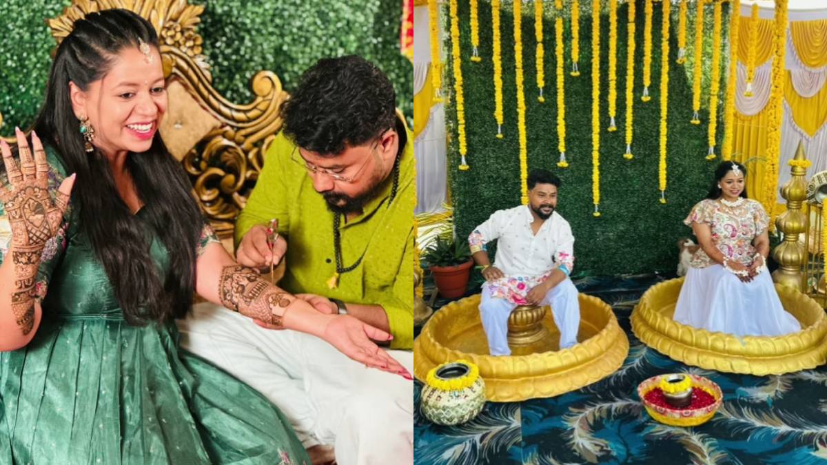 ಗಿಚ್ಚಿ ಗಿಲಿಗಿಲಿ ಜೋಡಿ ಮಾನಸ - ಶಿವು ಮದುವೆ ಕಾರ್ಯಕ್ರಮಗಳು ಶುರು!! ಮೆಹಂದಿ ಸಂಭ್ರಮದ ಕ್ಯೂಟ್ ಫೋಟೋಸ್ ವೈರಲ್!!