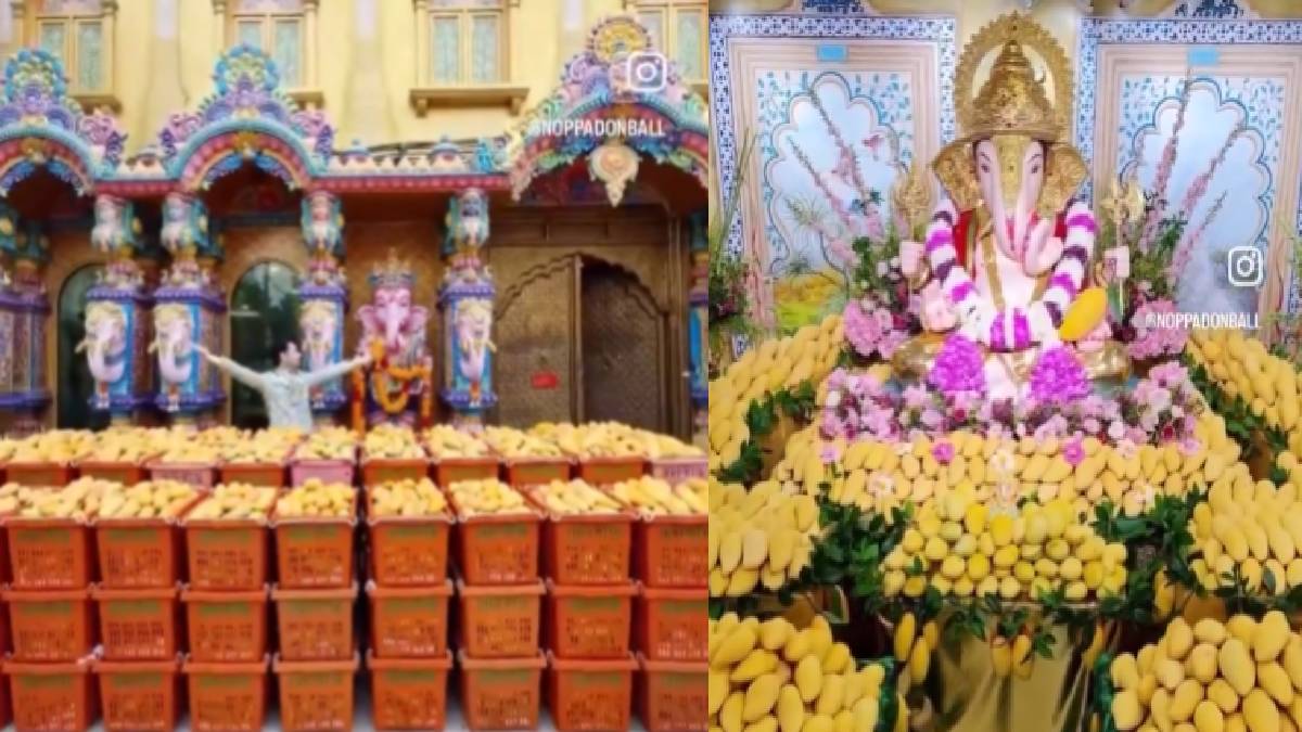 Mango Offering to Ganpati Bappa: Hindu Traditions Celebrated in Thailand
