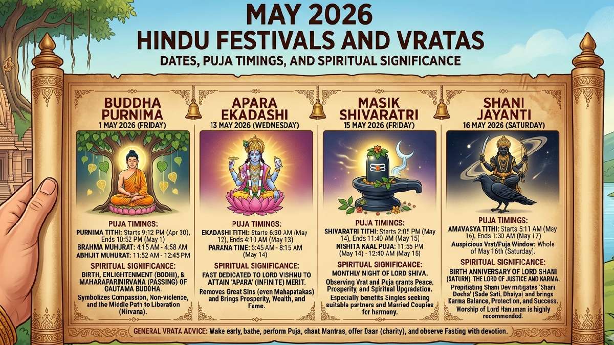 May 2026 Festival Alert: Important Hindu Vrat & Festival Dates You Shouldn’t Miss