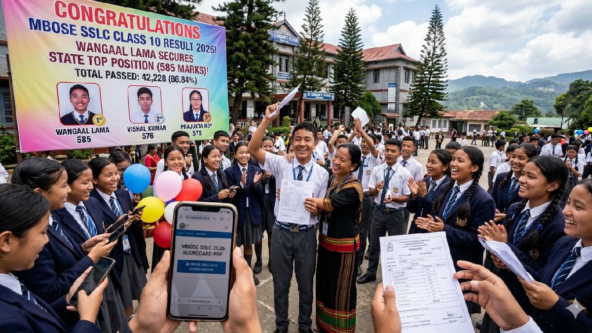 MBOSE SSLC Class 10 Result 2026 Out: 86.84% Pass | Toppers List