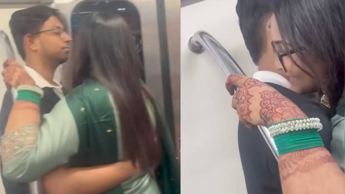 ಮೆಟ್ರೋ ಏನಾದ್ರೂ ನಿಮ್ಮ ಬೆಡ್‌ರೂಮಾ? ಹೊಸ ಮದುಮಗನ ‘ರೊಮ್ಯಾನ್ಸ್’ ಕಂಡು ಪ್ರಯಾಣಿಕರು ಫುಲ್ ಗರಂ!!