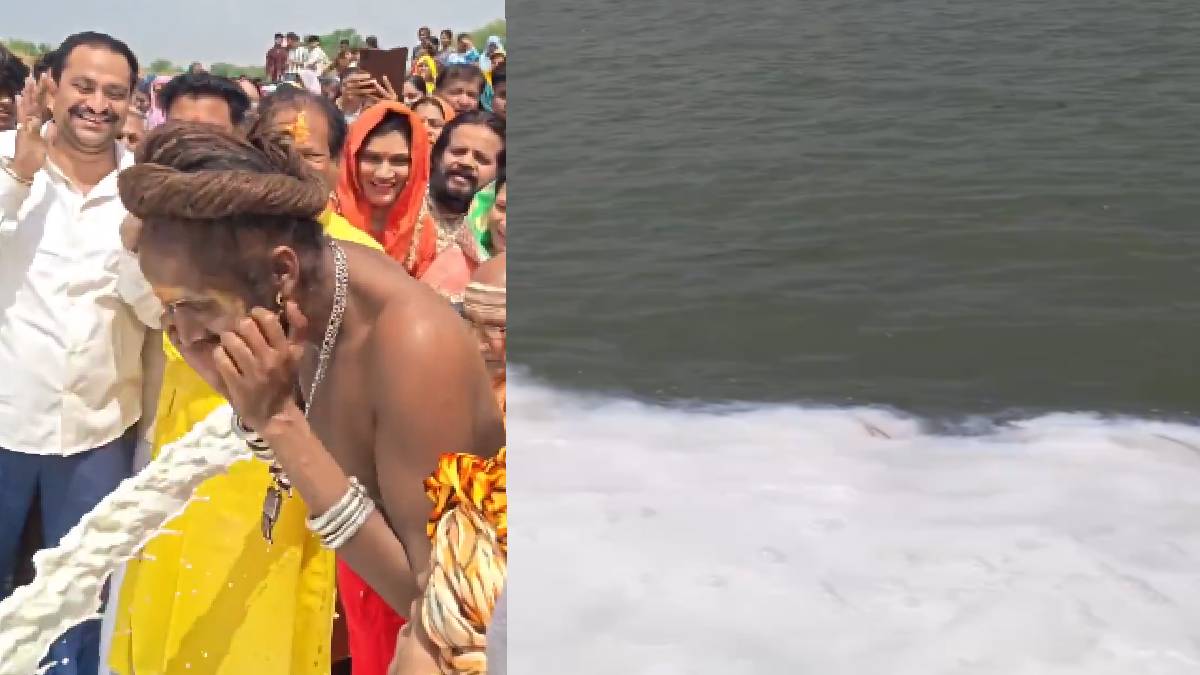 ನರ್ಮದಾ ನದಿಗೆ 11,000 ಲೀಟರ್ ಹಾಲು ಸಮರ್ಪಣೆ - ಹಸಿದ ಮಕ್ಕಳಿಗೆ ನೀಡದ ಹಾಲು ನದಿ ಪಾಲು!!