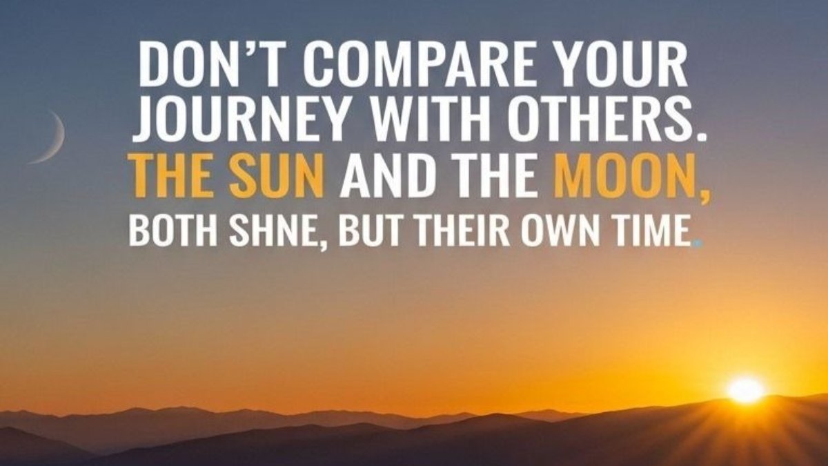 Stop Comparing Your Life