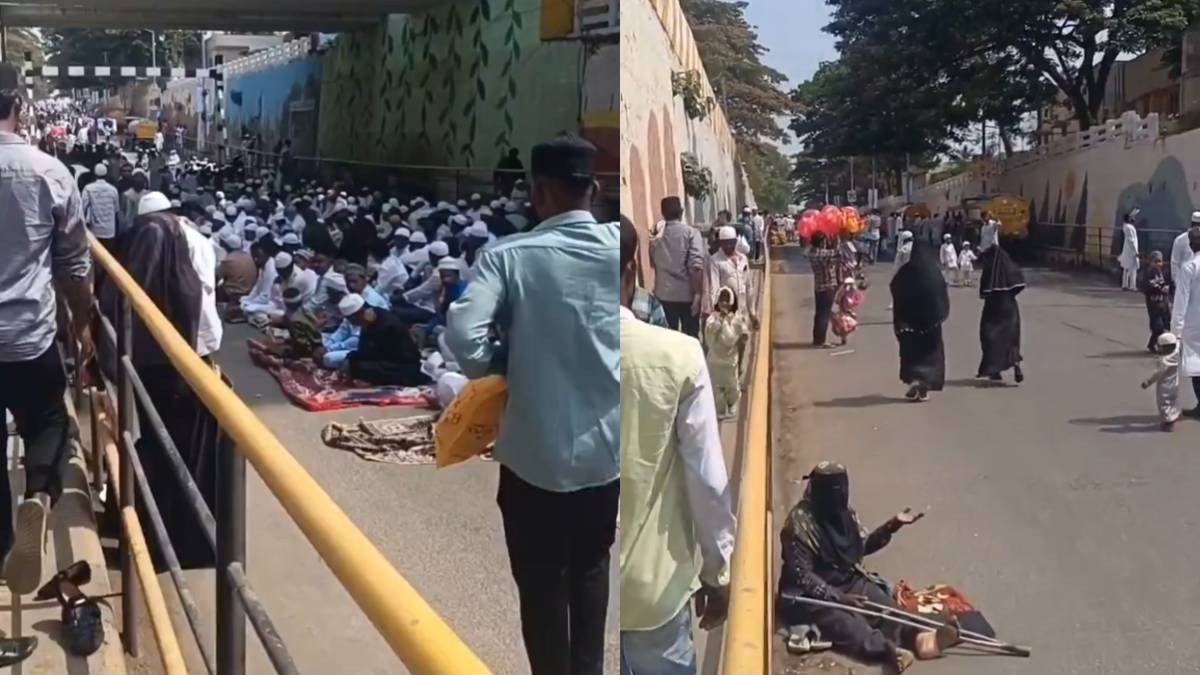 ಫುಲ್ ಟ್ರಾಫಿಕ್ ಜಾಮ್ - ರಸ್ತೆಯಲ್ಲೇ ವಾಹನಗಳ ಅಡ್ಡಗಟ್ಟಿ ನಮಾಜ್ ಮಾಡಿದ ವಿಡಿಯೋ ವೈರಲ್!!