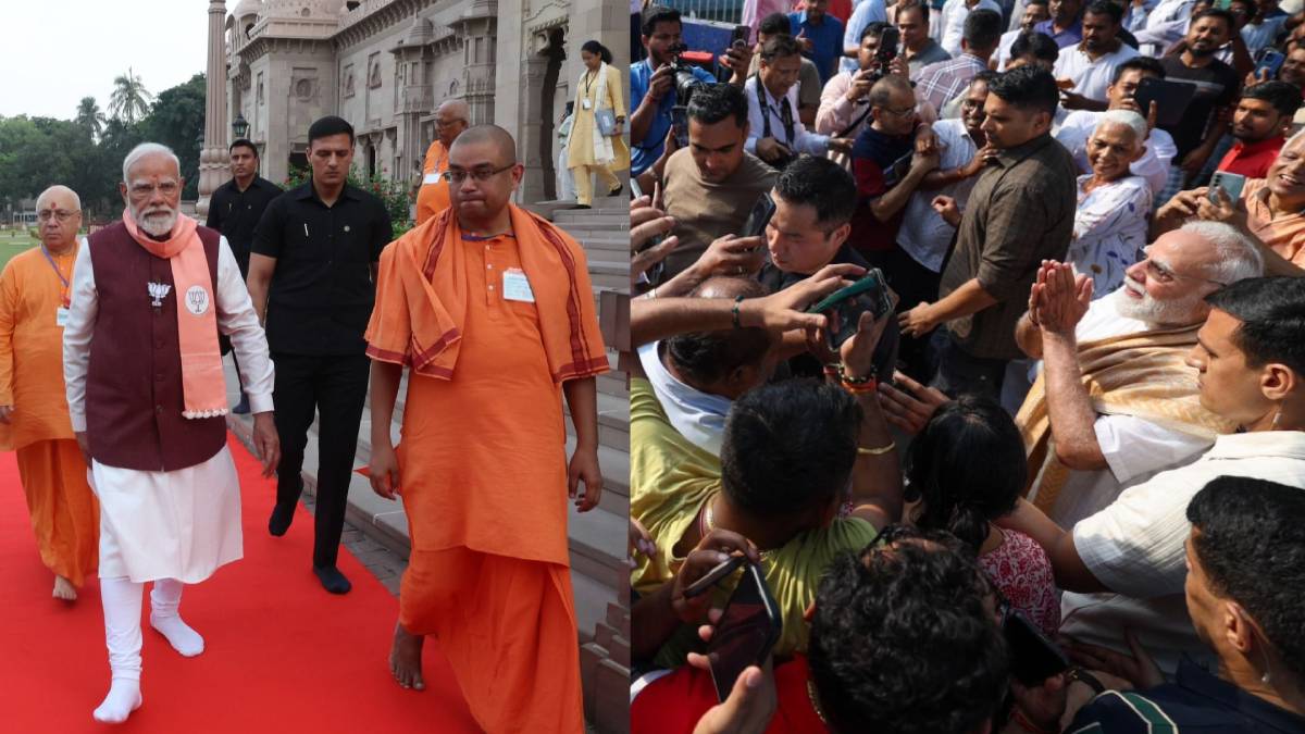 ಬಂಗಾಳ ಸಮರ ಭಾಗ-1: ದಾಖಲೆ ಮತದಾನದ ನಡುವೆ ರಸ್ತೆಗೆ ಇಳಿದ ಪ್ರಧಾನಿ ಮೋದಿ - ಬೇಲೂರು ಮಠಕ್ಕೆ ಭೇಟಿ!! ವಿಡಿಯೋ;