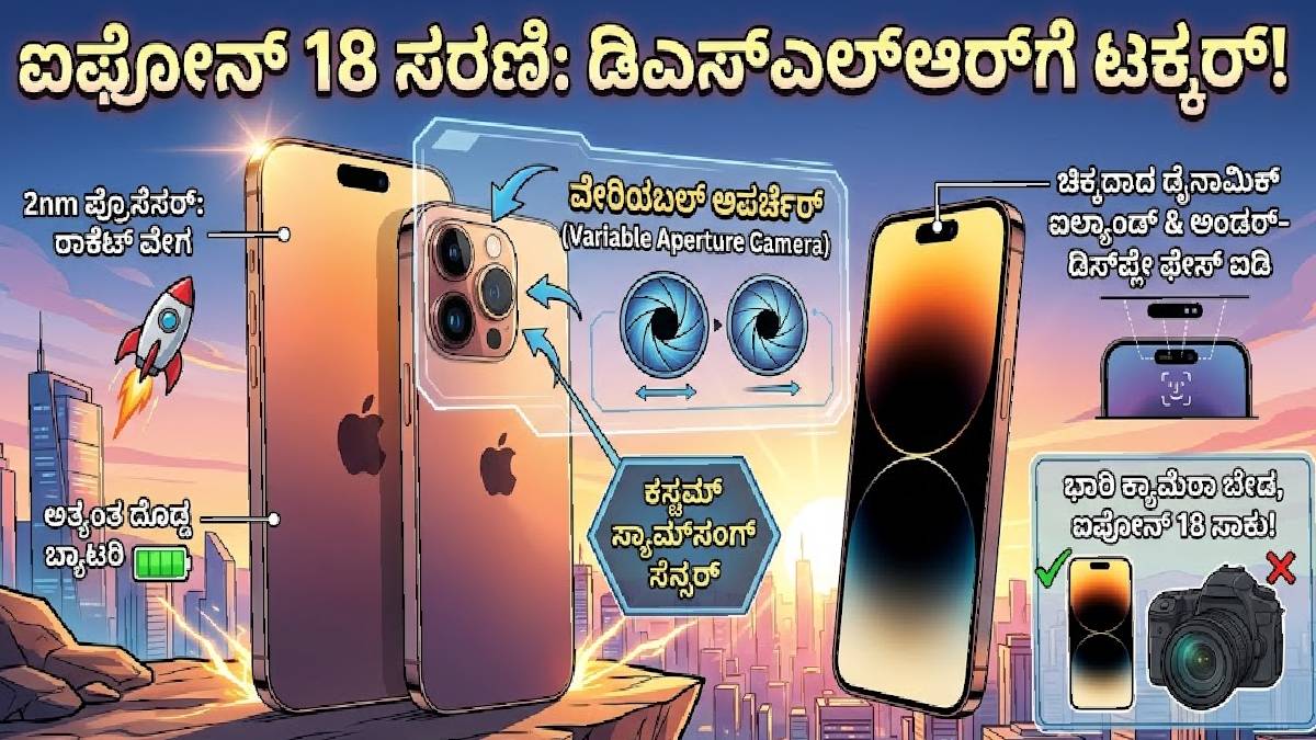 ಐಫೋನ್ 18 ಪ್ರೊನ ಈ ‘ವೇರಿಯಬಲ್ ಅಪರ್ಚರ್’ ಮ್ಯಾಜಿಕ್