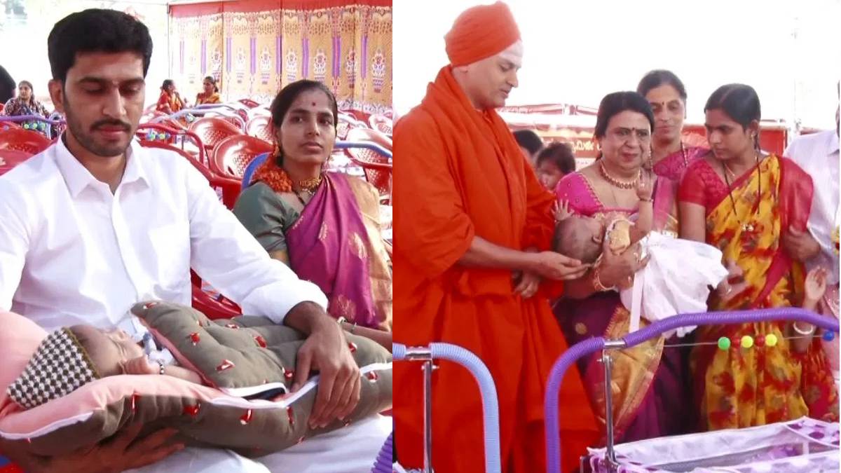 ಸಿದ್ಧಗಂಗಾ ಮಠದಲ್ಲಿ ಸಂಭ್ರಮದ ಜನ್ಮೋತ್ಸವ - 119 ಪುಟಾಣಿಗಳಿಗೆ 'ನಡೆದಾಡುವ ದೇವರಿ'ನ ಹೆಸರಿಟ್ಟ ಭಕ್ತರು!!