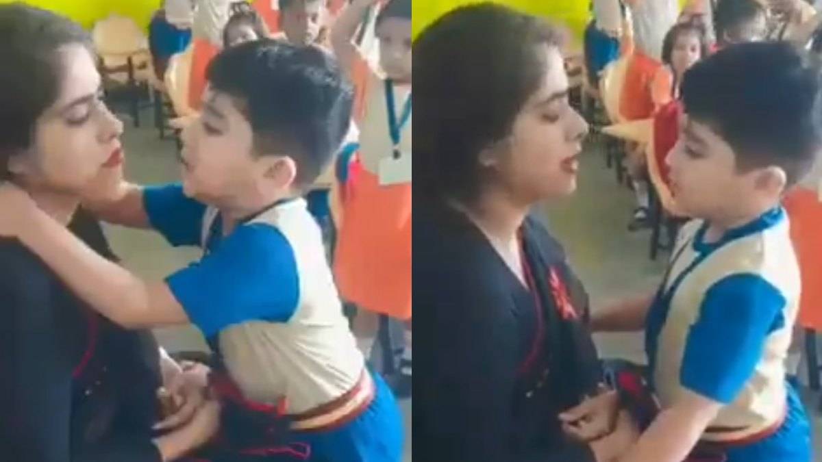 ಟೀಚರ್ ಅಂದ್ರೆ ಇವತ್ತು ವಿಲನ್ ಅಲ್ಲ ಫ್ರೆಂಡ್ | Photo Credit: Viral Classroom Story | Photo Credit: https://x.com/DineshK03975523