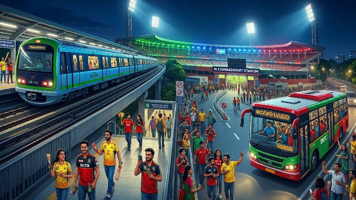 ಸ್ಟೇಡಿಯಂನಿಂದಲೇ ಮನೆ ಬಾಗಿಲಿಗೆ ಬಿಎಂಟಿಸಿ ಬಸ್ - ಯಾವ ಏರಿಯಾಕ್ಕೆ ಯಾವ ರೂಟ್ ಬಸ್ ಇದೆ? ಇಲ್ಲಿದೆ ಕಂಪ್ಲೀಟ್ ಲಿಸ್ಟ್!!