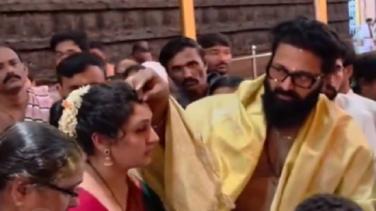 Rishab Shetty Offers Prayers at Kukke Subrahmanya Temple with Family in Mangaluru