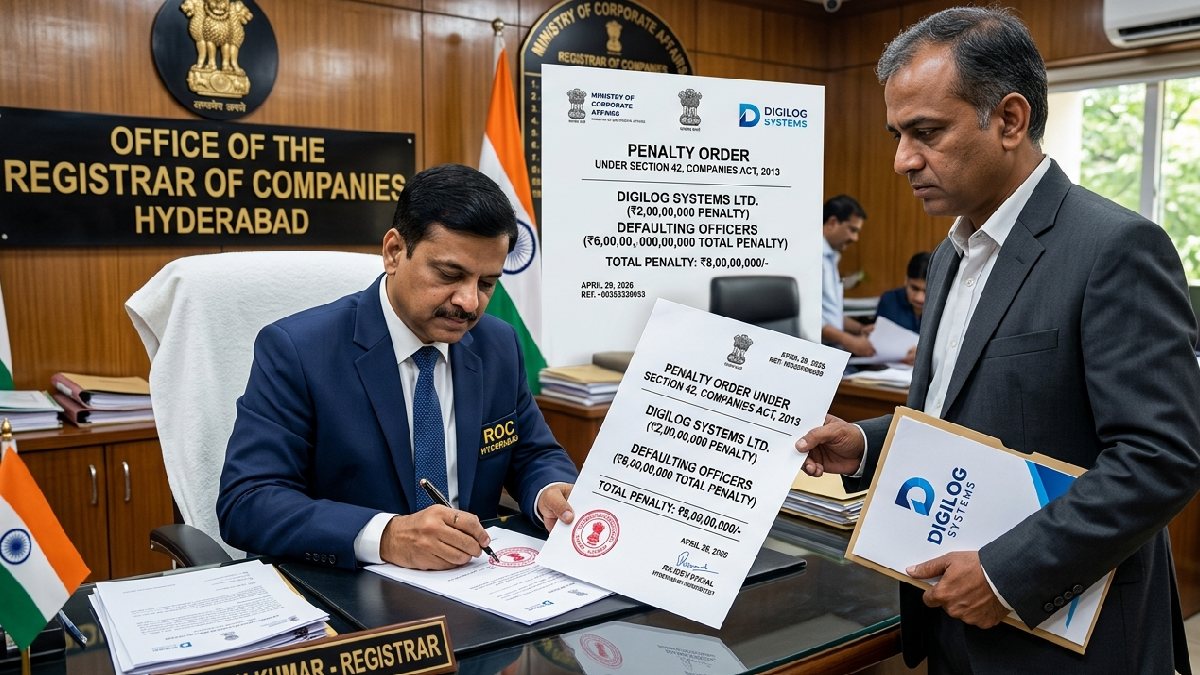 The ROC Hyderabad Imposes ₹8 Crore Penalty on Digilog Systems Ltd for Private Placement Violations