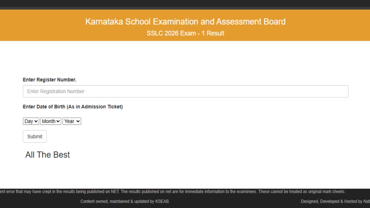 Karnataka SSLC Result 2026 Out | Check Class 10 Results at KSEAB Websites
