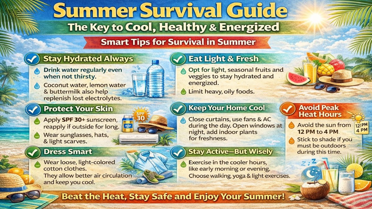 Summer Survival Guide: The Key to Cool, Healthy & Energized with Smart Tips for Survival in Summer