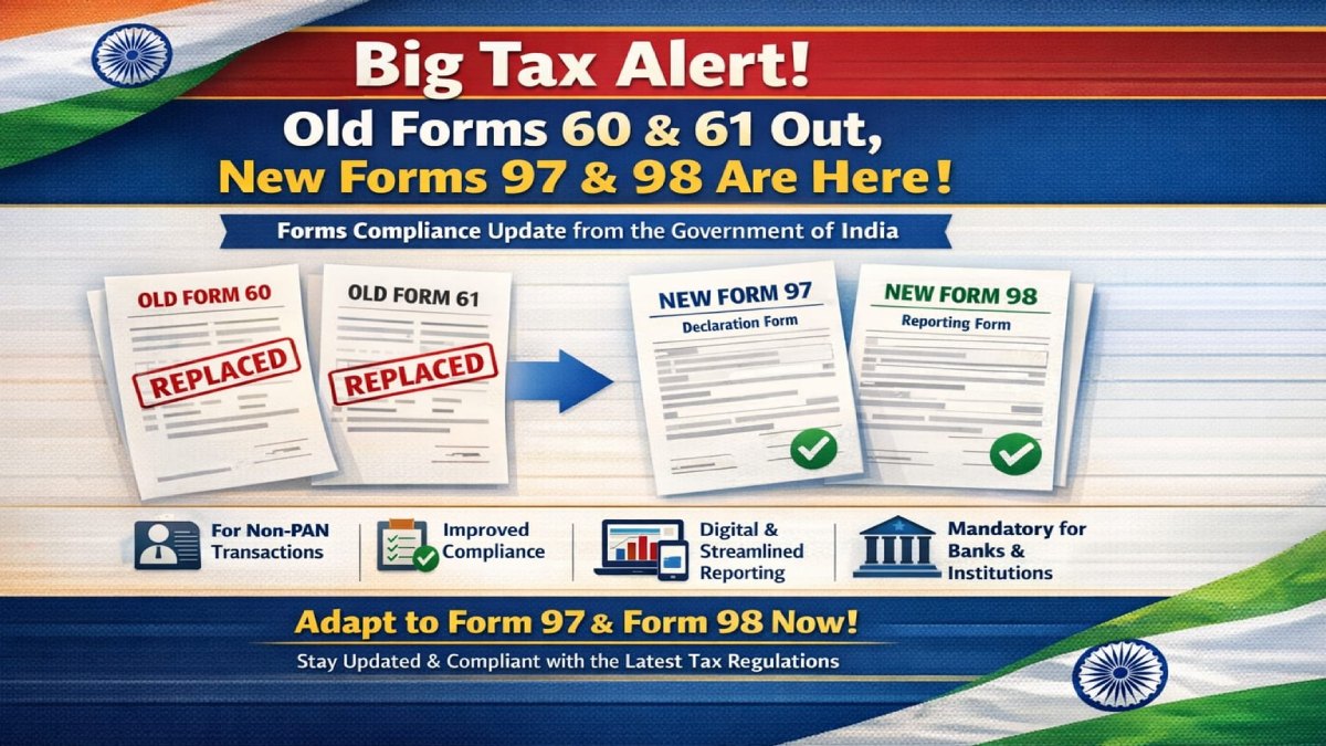 Tax compliance: New Forms 97 and 98 replace Old Forms 60 and 61.
