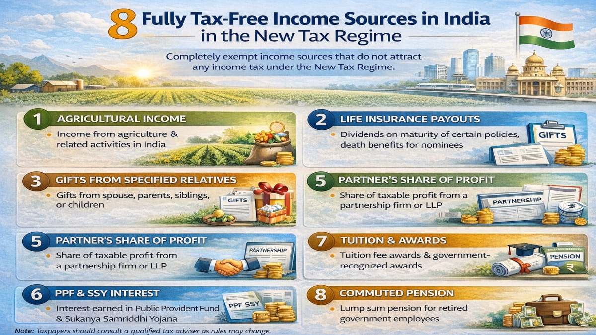 Tax-Free Income in India 2026: 8 Legal Exempt Income Sources Under New Tax Regime
