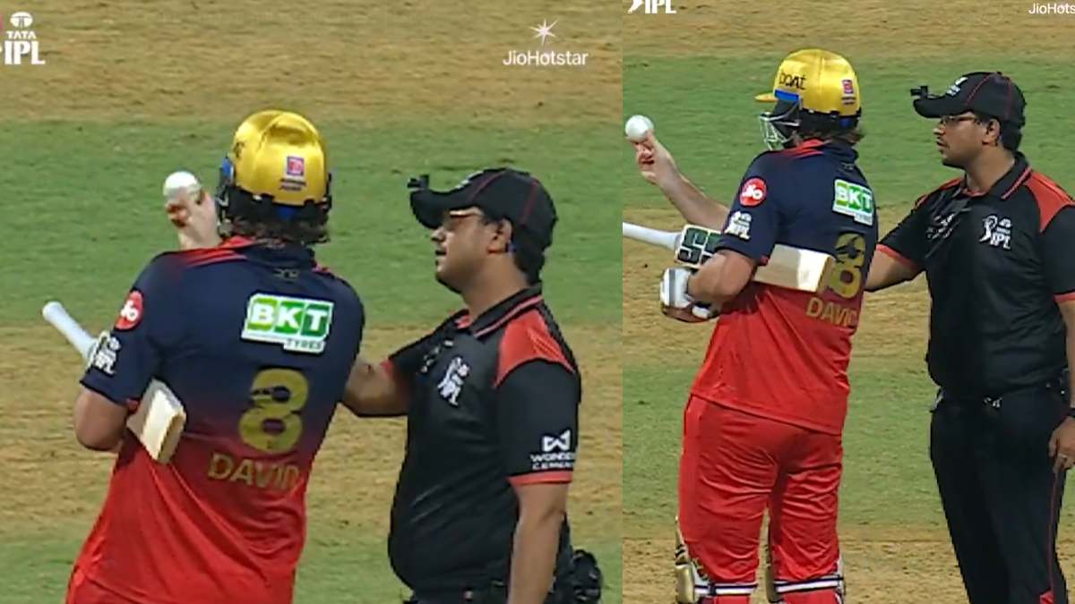 Tim David’s On-Field Standoff with Umpires Sparks Debate on Sportsmanship | Photo Credit: https://x.com/CricketopiaCom