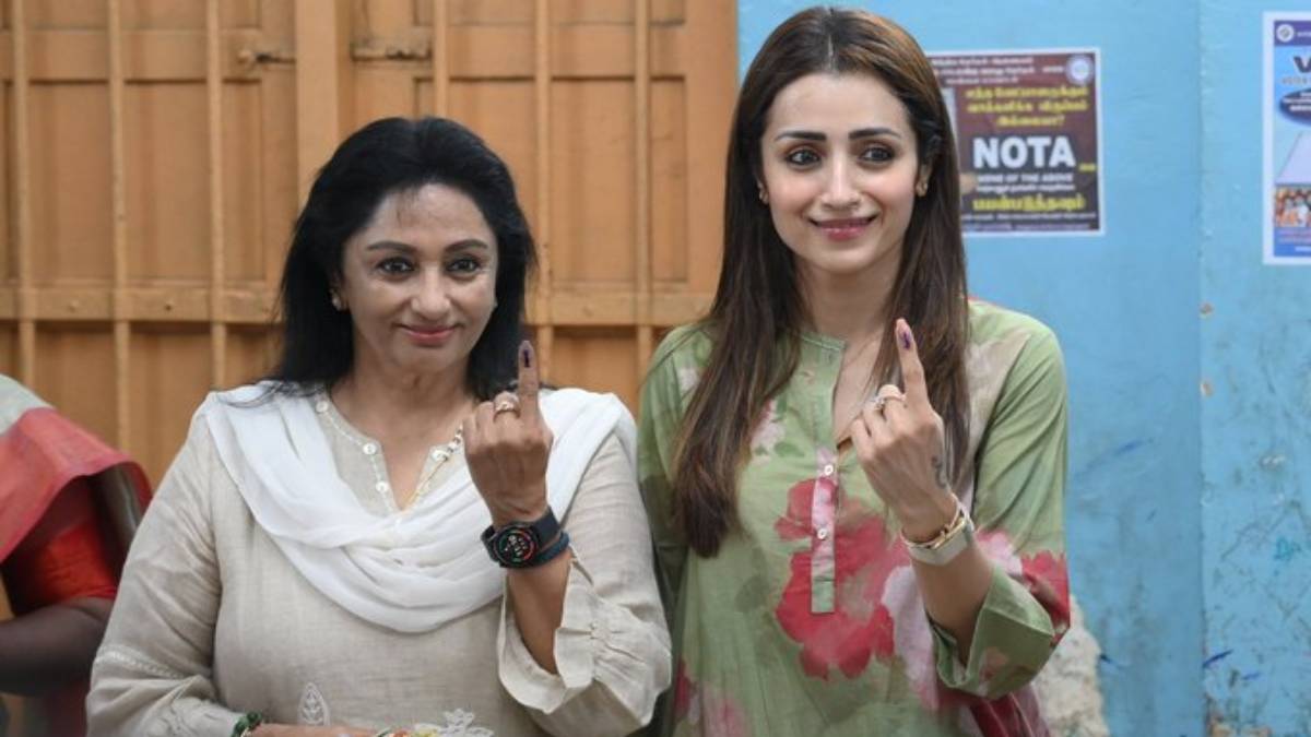 ತಮಿಳುನಾಡಿನಲ್ಲಿ 'ಸ್ಟಾರ್' ಮತದಾನ: ತ್ರಿಷಾ ಕೃಷ್ಣನ್ ವೋಟ್ ಹಿಂದೆ ಅಡಗಿದೆಯಾ ವಿಜಯ್ ಪಕ್ಷದ ಸಂಕೇತ?