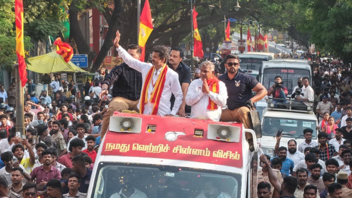 Vijay Faces Case Over Roadshow: Chennai Police Book TVK Leaders Before Tamil Nadu Elections